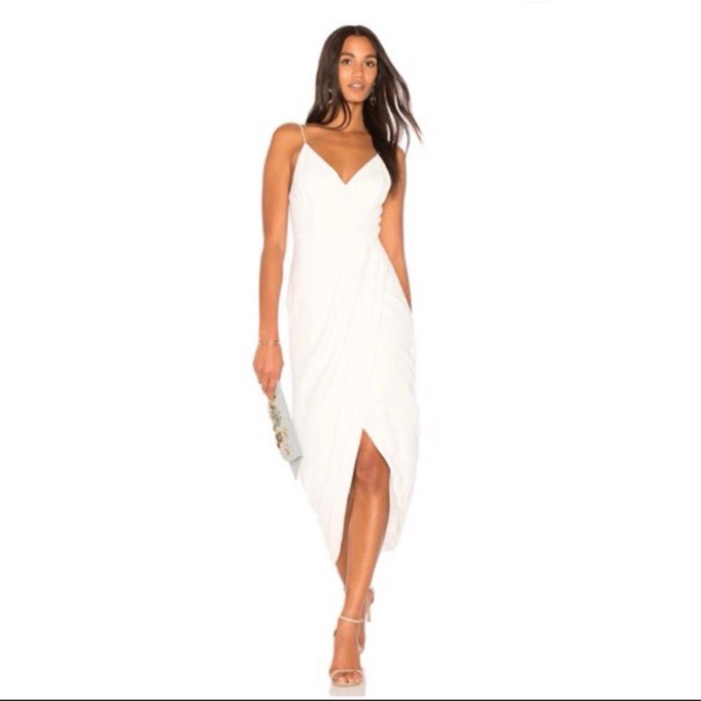 Shona Joy Cocktail Draped Dress